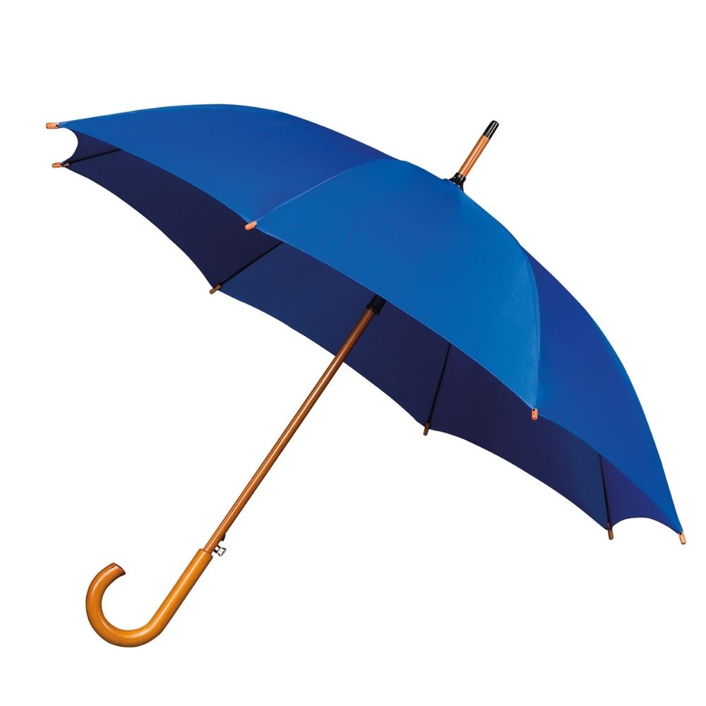 Falcone Blue Walking Windproof Umbrella Side Canopy