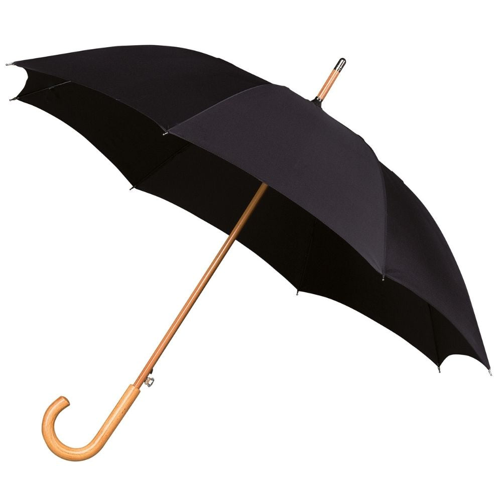 Falcone Black Walking Windproof Umbrella Side Canopy