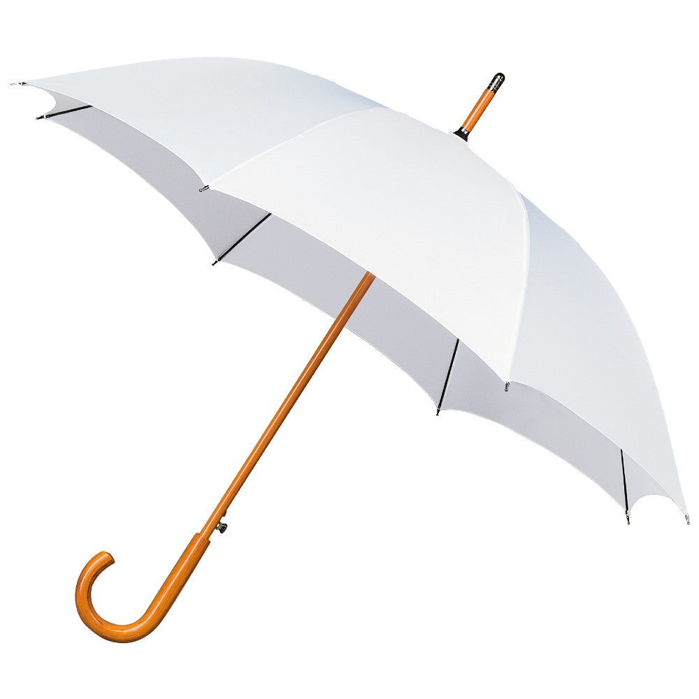Falcone White Walking Windproof  Wedding Umbrella Side Canopy