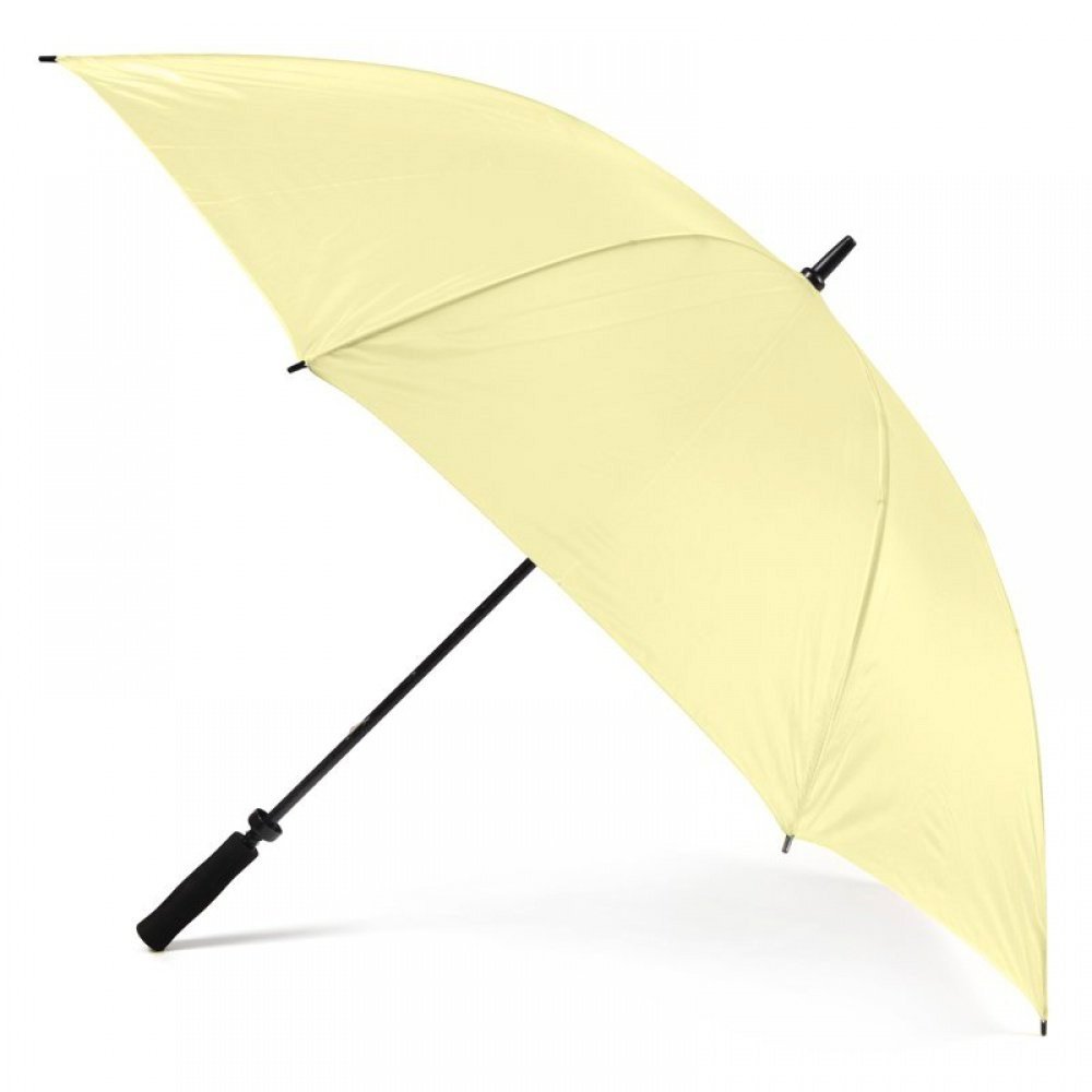 Cream Plain Cheap Golf Umbrellas Side Canopy