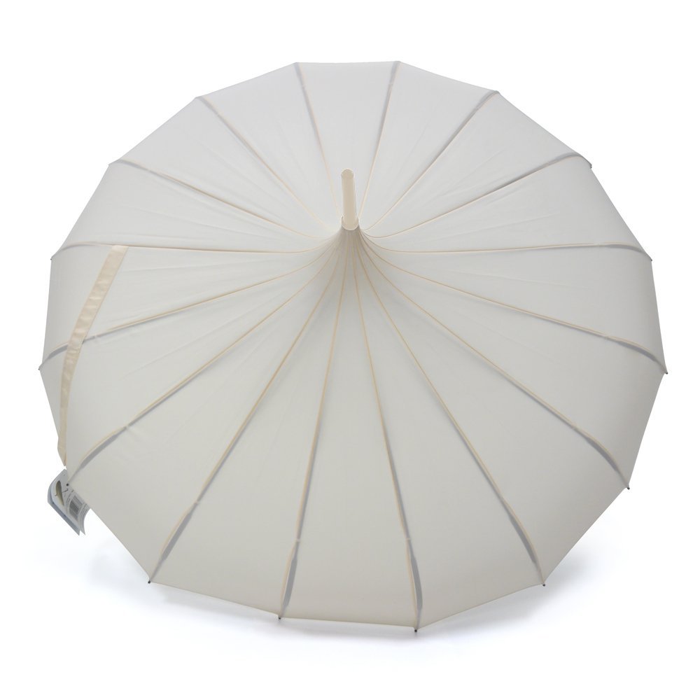 Beige Boutique Plain Pagoda Umbrella