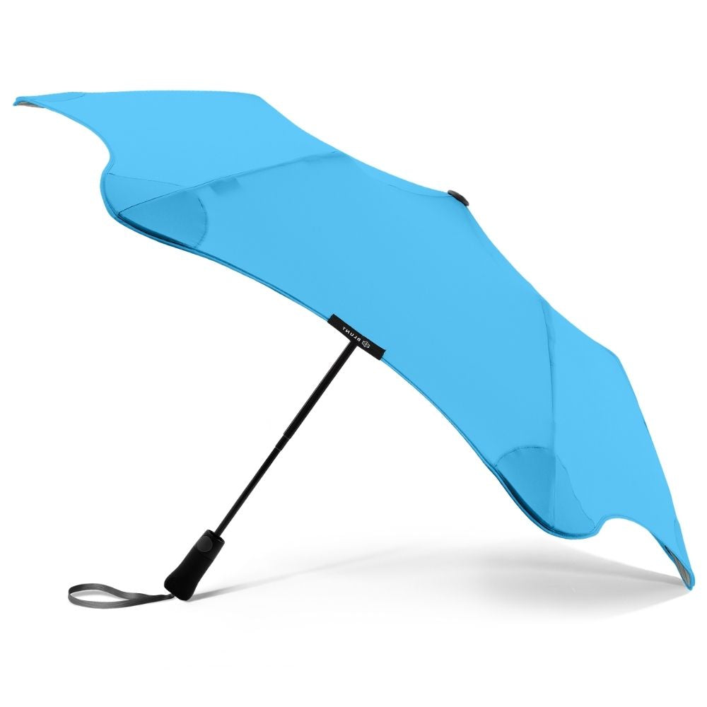 Metro Blue Windproof Blunt Umbrella Side Canopy