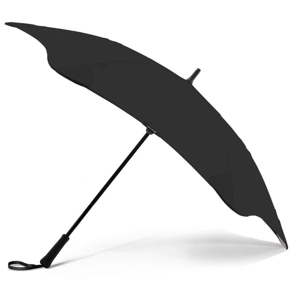 Black Classic Windproof Blunt Umbrella Side Canopy