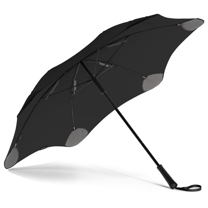 Black Classic Windproof Blunt Umbrella Under Canopy
