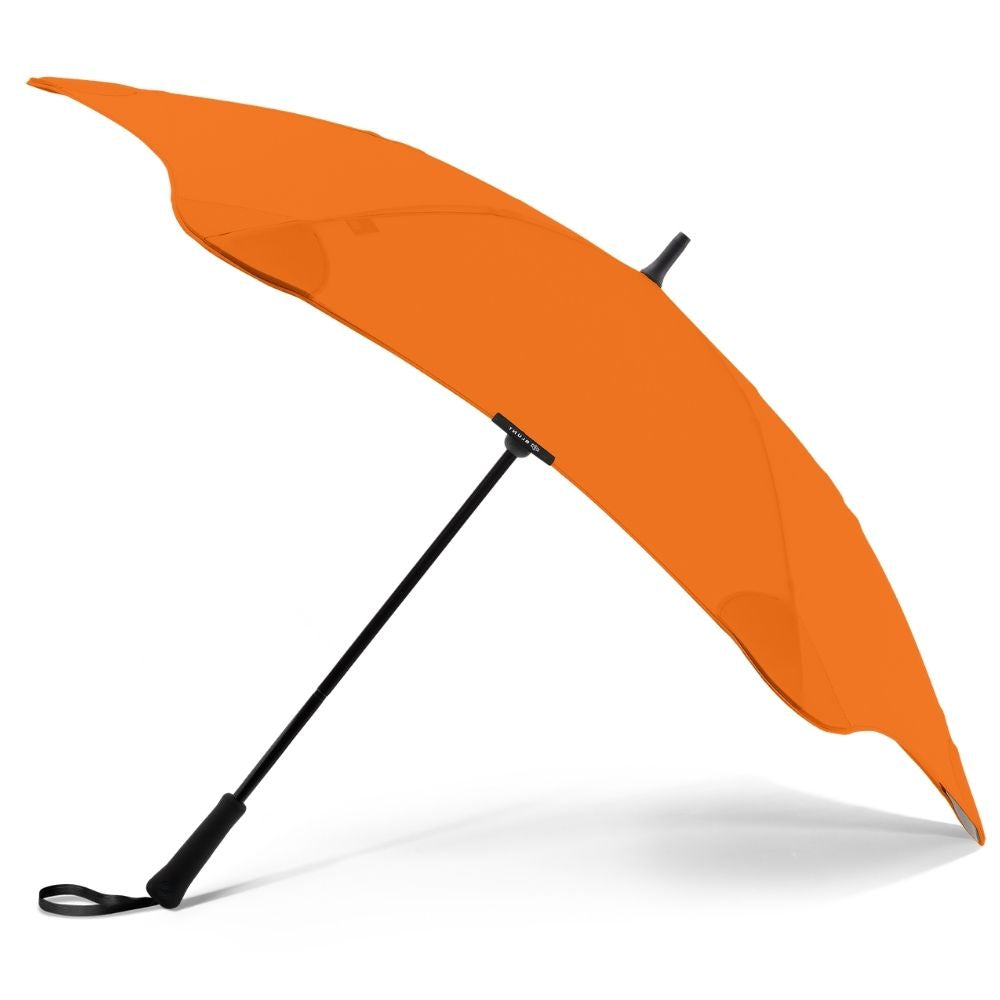 Orange Classic Windproof Blunt Umbrella Side Canopy