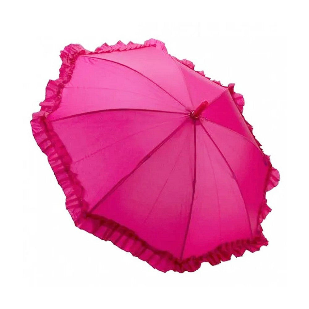 Hot Pink Galleria Frill Kids Umbrella Top Canopy