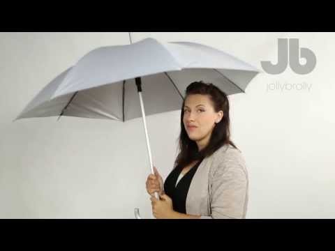 Silver Aluminium Walking Umbrella