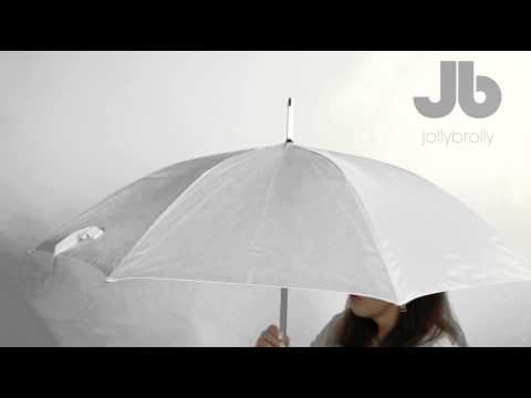 White Aluminium Walking Umbrella