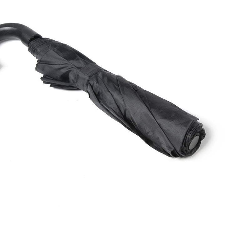 Black Budget Compact Mens Umbrella Tip