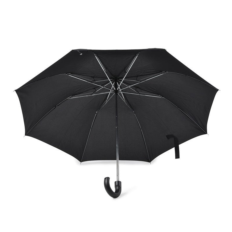 Black Budget Compact Mens Umbrella Under Canopy