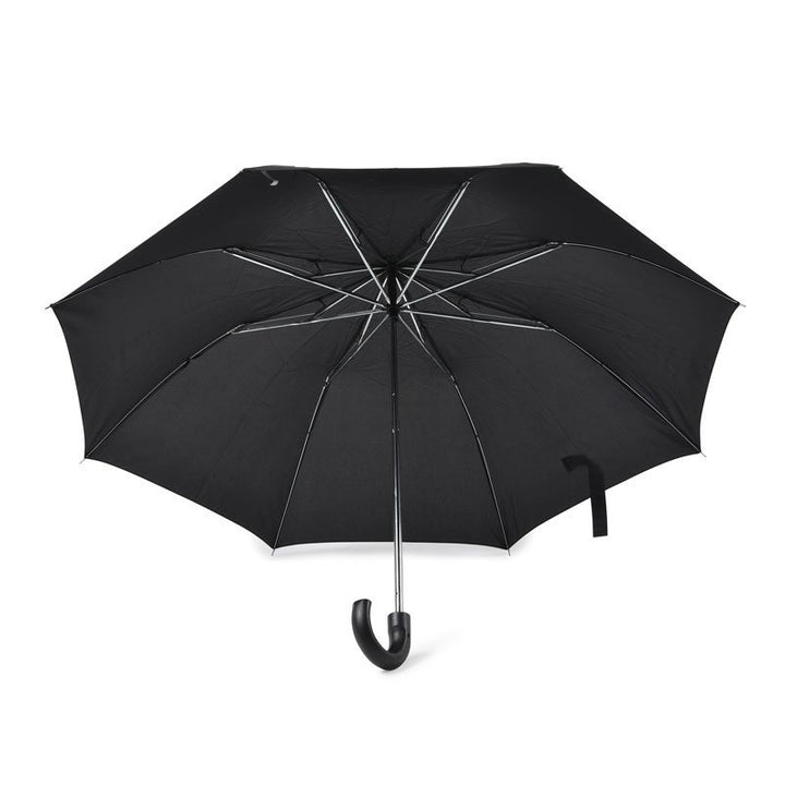 Black Budget Compact Mens Umbrella Under Canopy