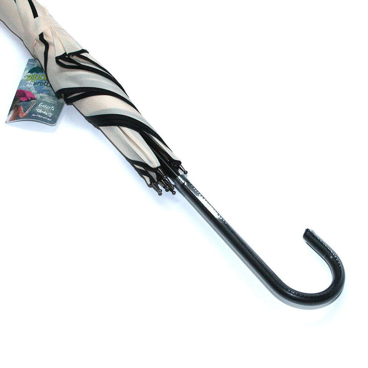 Beige Swirl Everyday Umbrella UK Handle