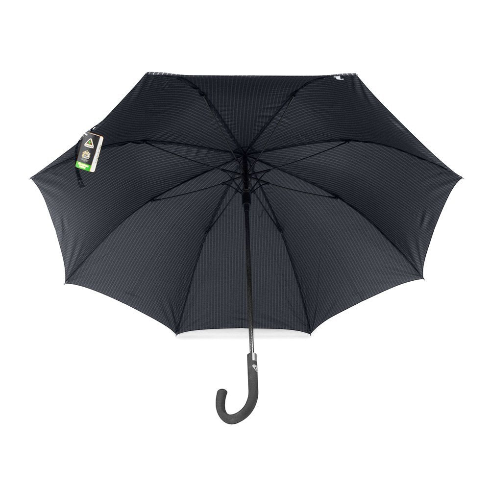 Knightsbridge City Stripe Navy Walking Mens Umbrella Under Canopy