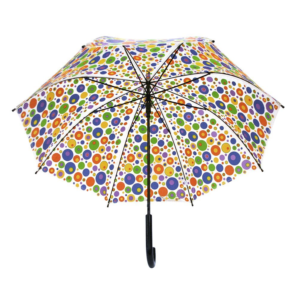 Spots Clear Dome Umbrella UK Under Canopy