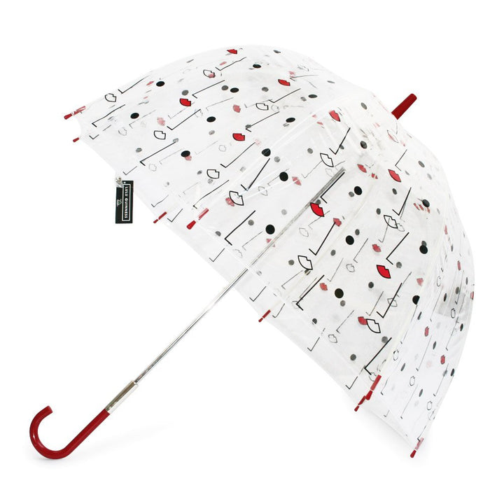 Lulu Guinness Two Faced Birdcage Clear Dome Ladies Umbrella Side Canopy