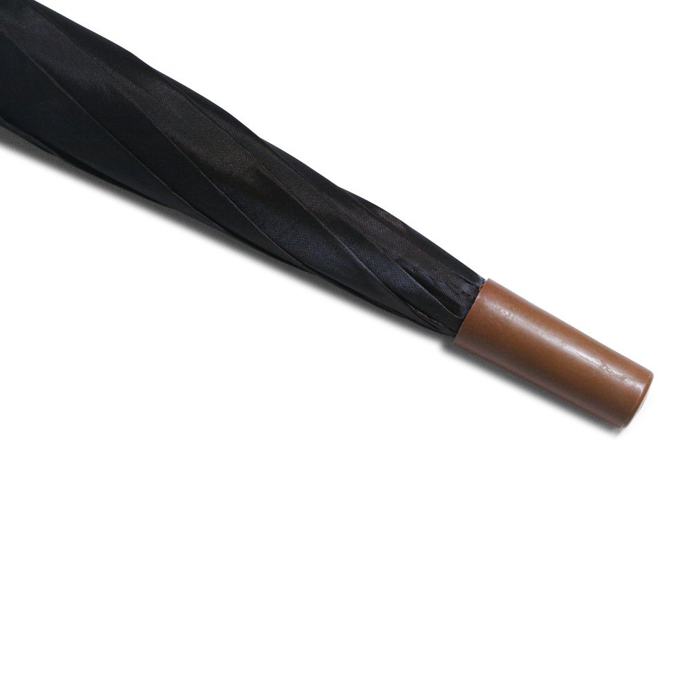 Plain Brown Jollybrolly Cheap Umbrella UK Tip