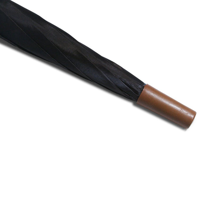 Plain Brown Jollybrolly Cheap Umbrella UK Tip