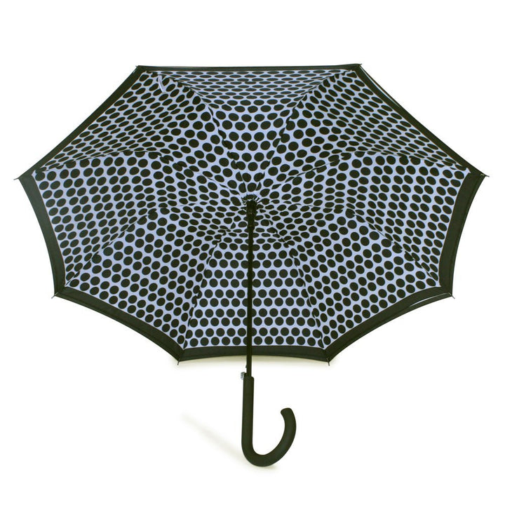 Fulton Bloomsbury Contrast Spot Double Canopy Ladies Umbrella Under Canopy