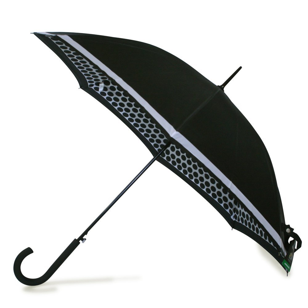 Fulton Bloomsbury Contrast Spot Double Canopy Ladies Umbrella Side Canopy