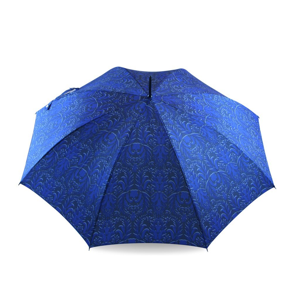 Fulton Riva Auto Navy Brocade Ladies Umbrella Top Canopy