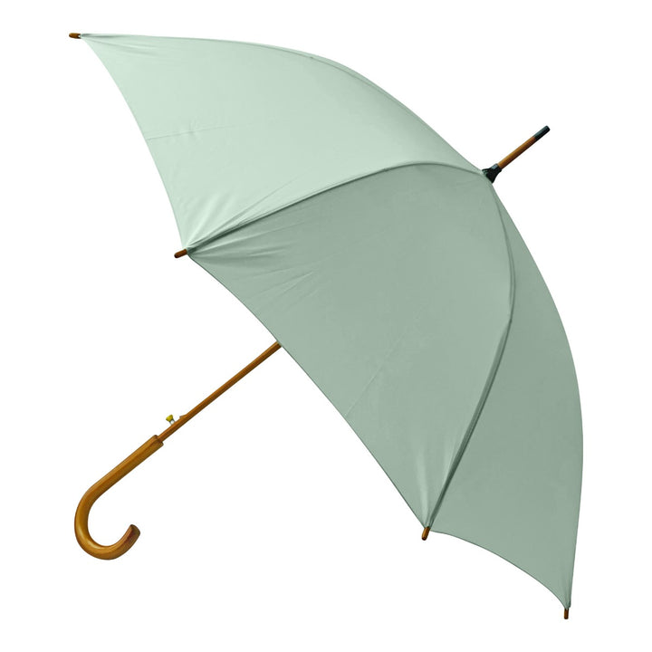 Mint Wood Stick Walking Umbrella
