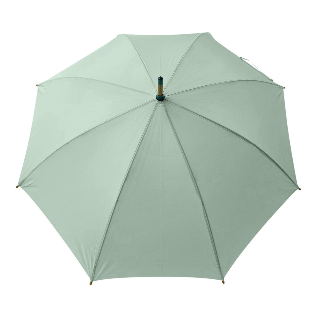 Mint Wood Stick Walking Umbrella