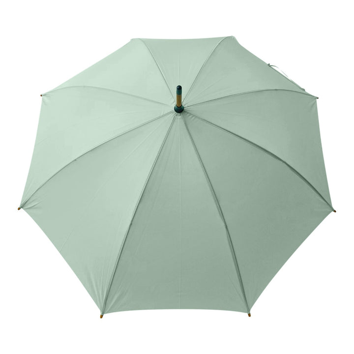 Mint Wood Stick Walking Umbrella