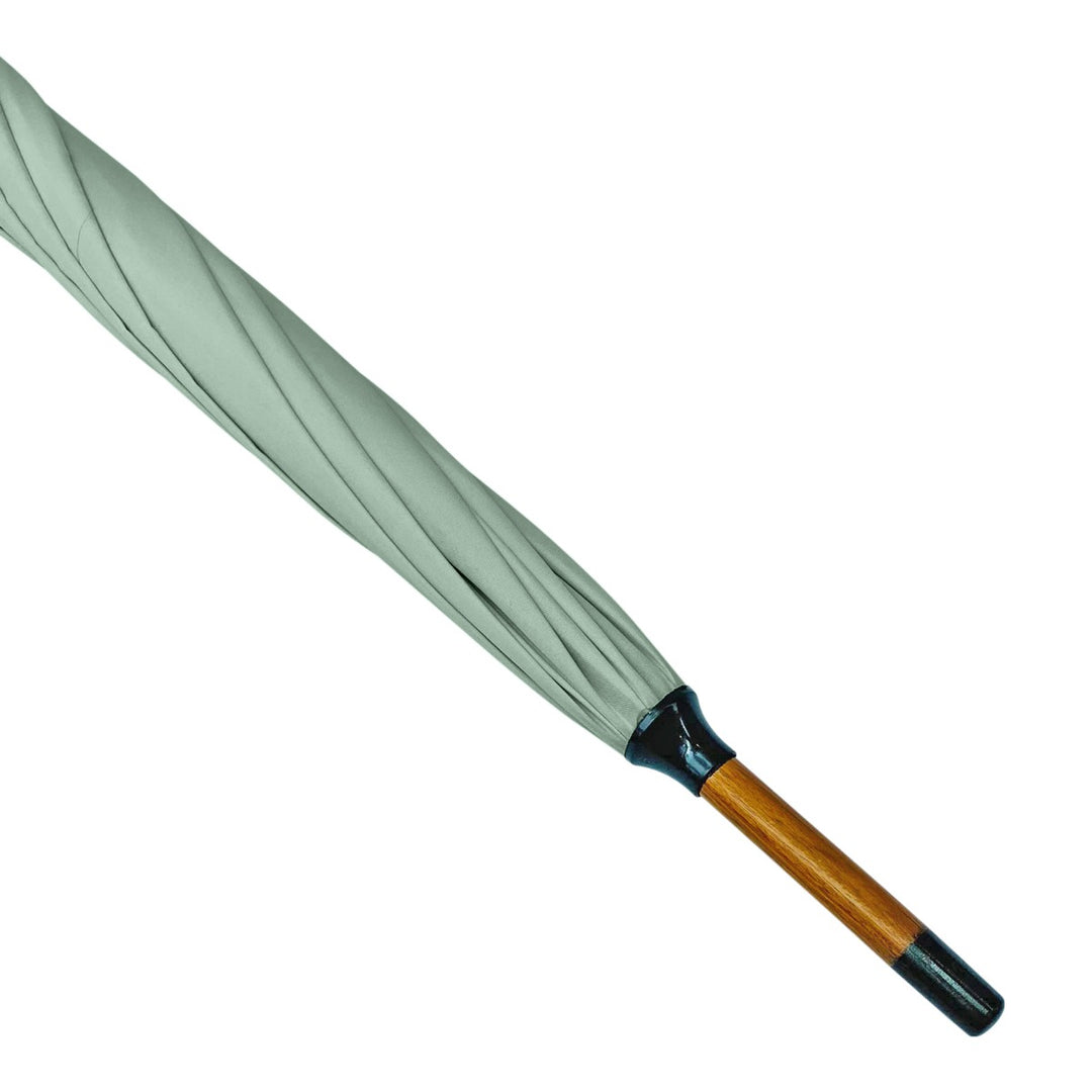 Mint Wood Stick Walking Umbrella