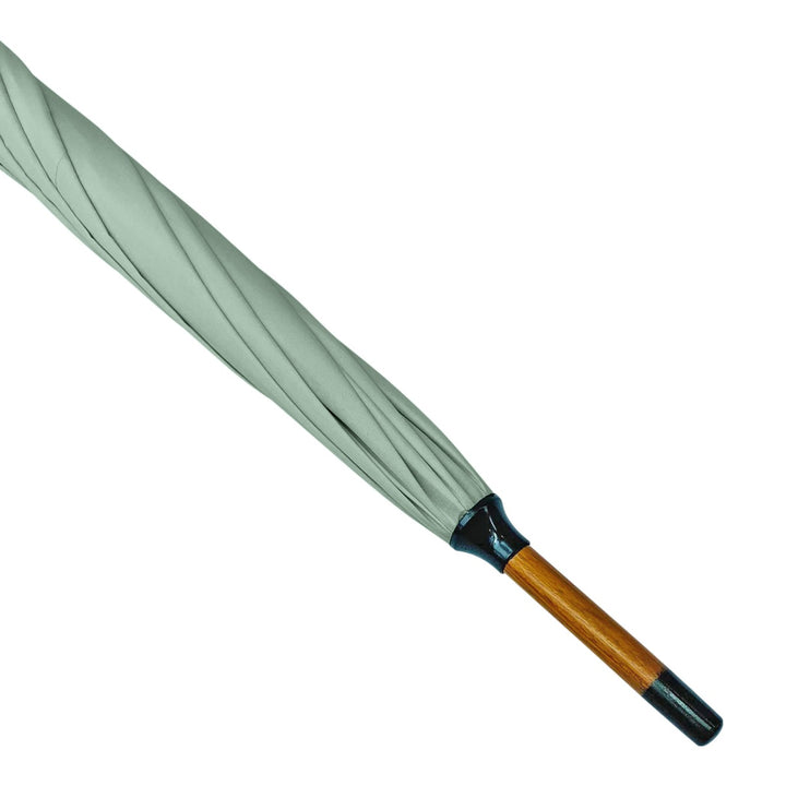 Mint Wood Stick Walking Umbrella