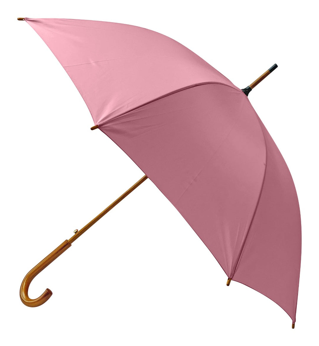 Coral Wood Stick Walking Umbrella