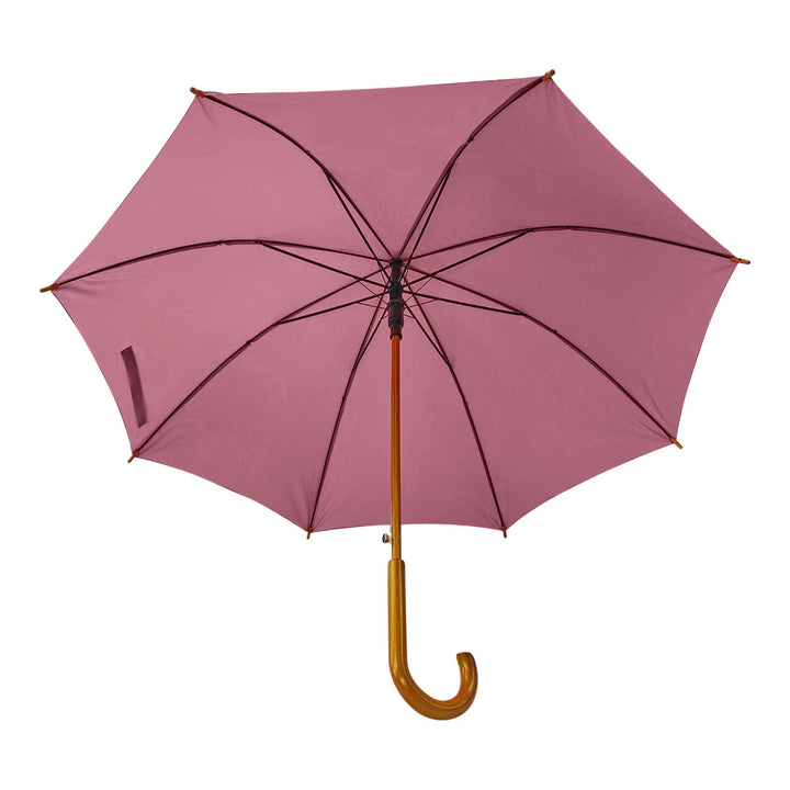 Coral Wood Stick Walking Umbrella