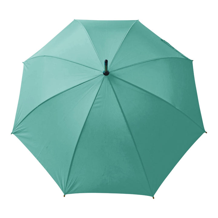 Aquamarine Wood Stick Walking Umbrella
