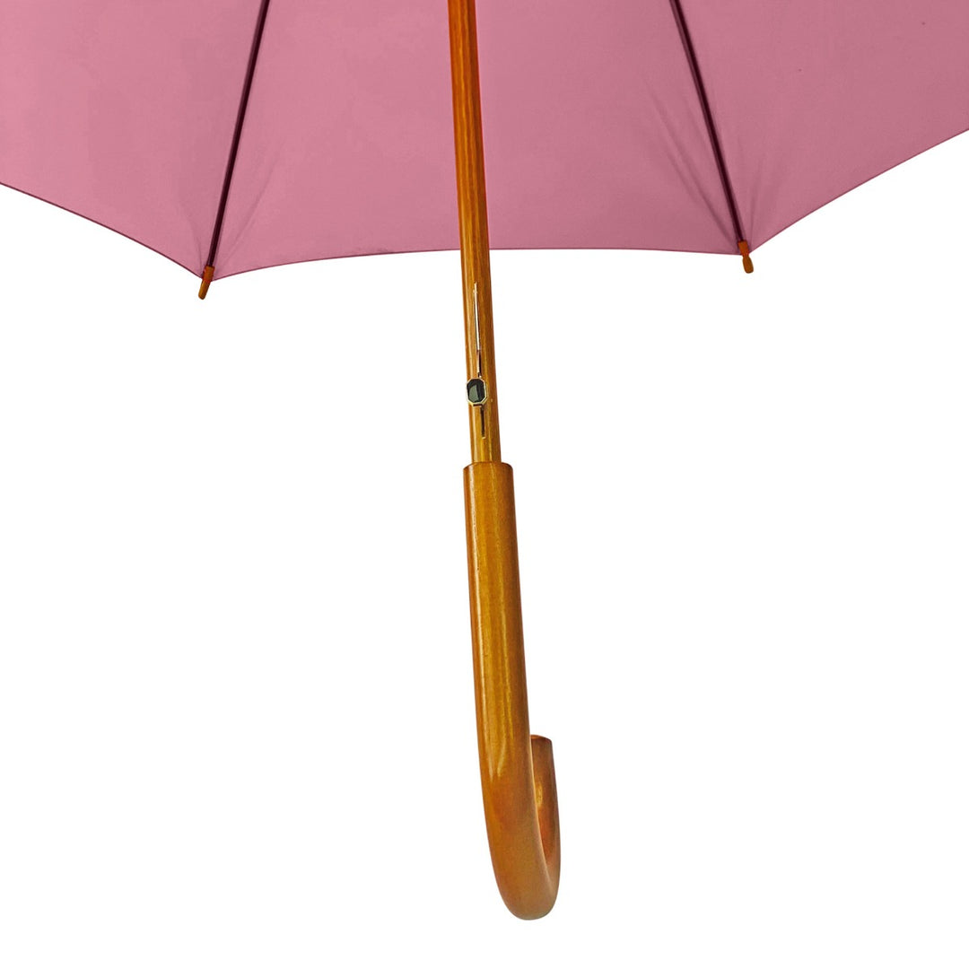 Coral Wood Stick Walking Umbrella