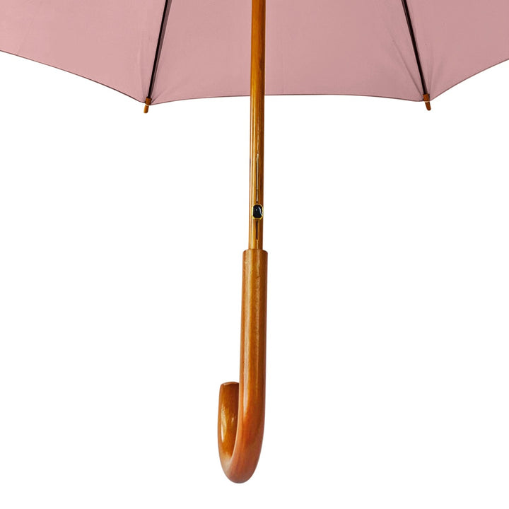 Blush Wood Stick Walking Umbrella