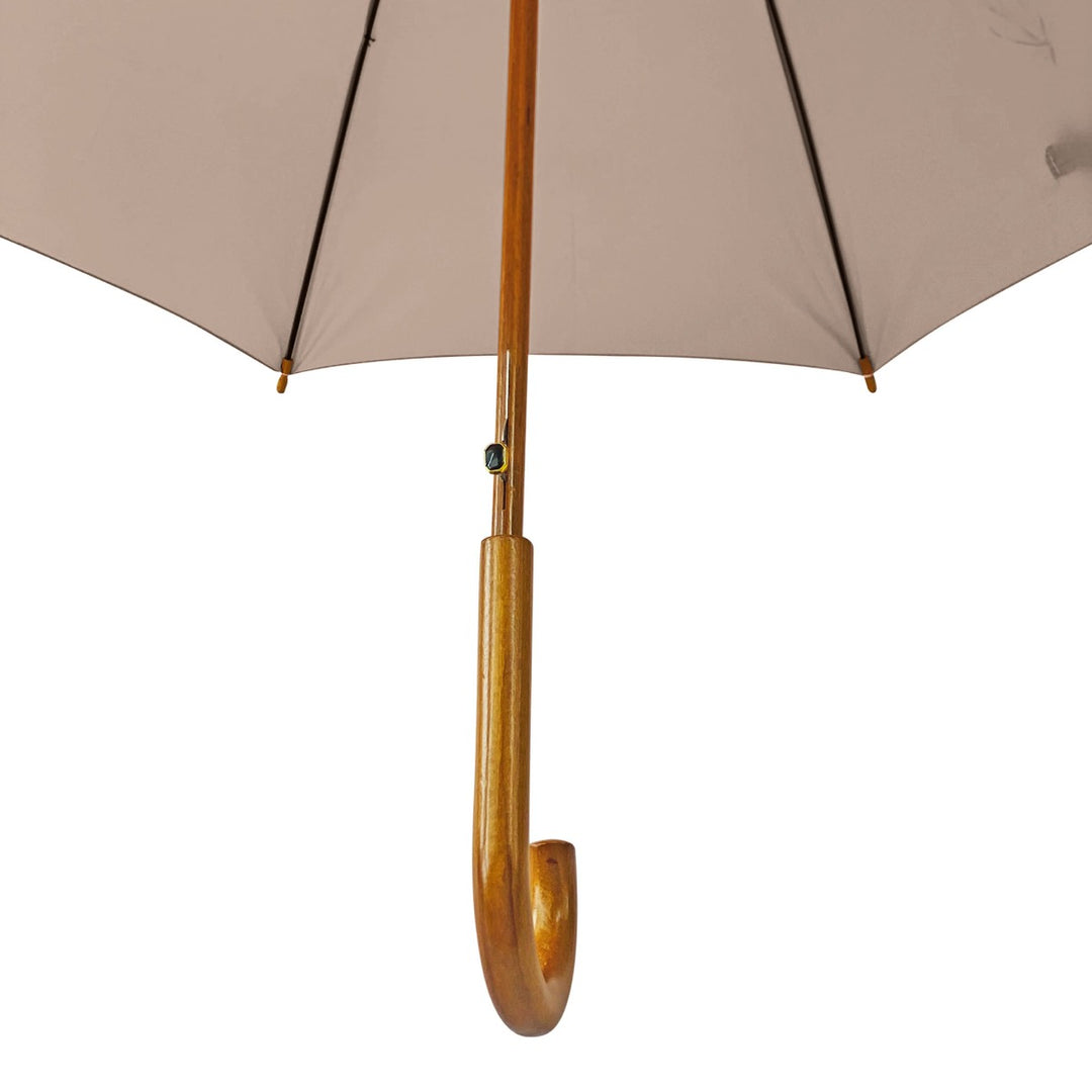 Peach Wood Stick Walking Umbrella