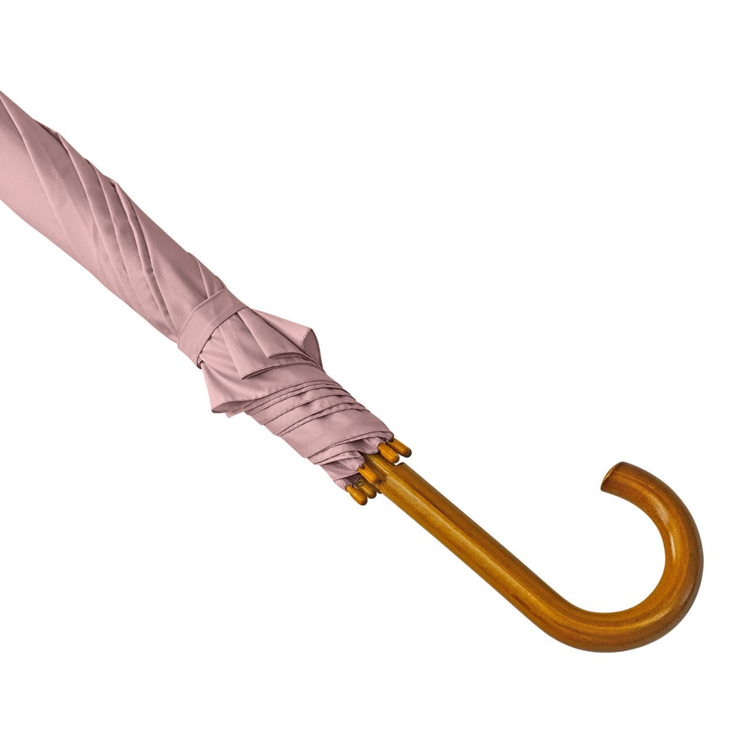 Blush Wood Stick Walking Umbrella