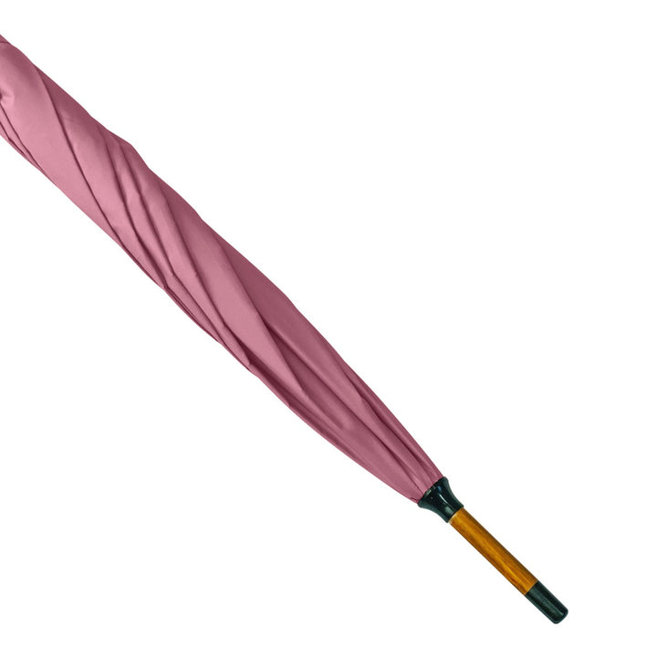 Coral Wood Stick Walking Umbrella