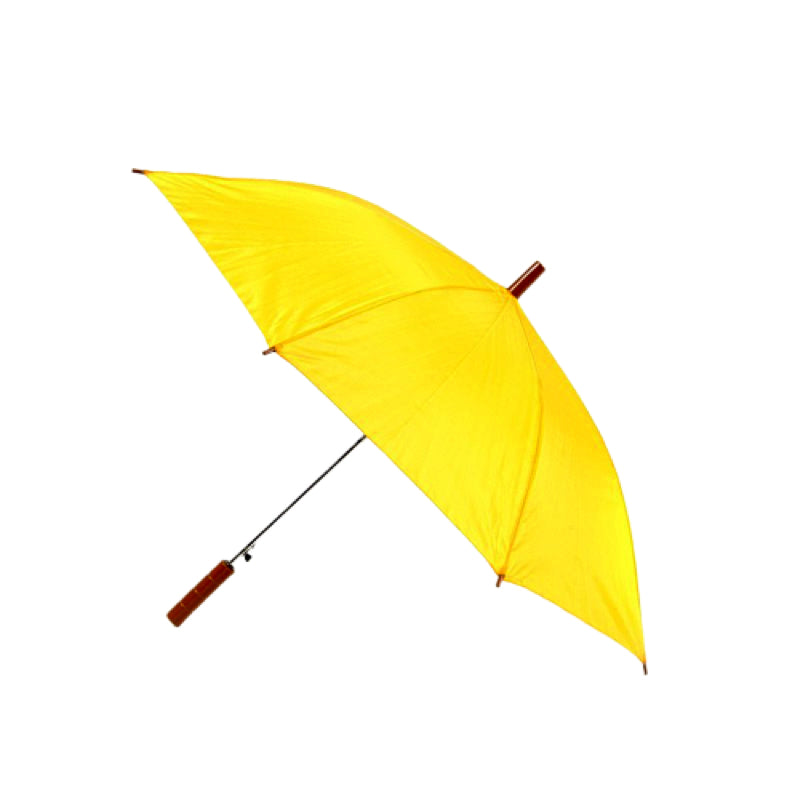 Plain yellow jollybrolly umbrella with auto opening