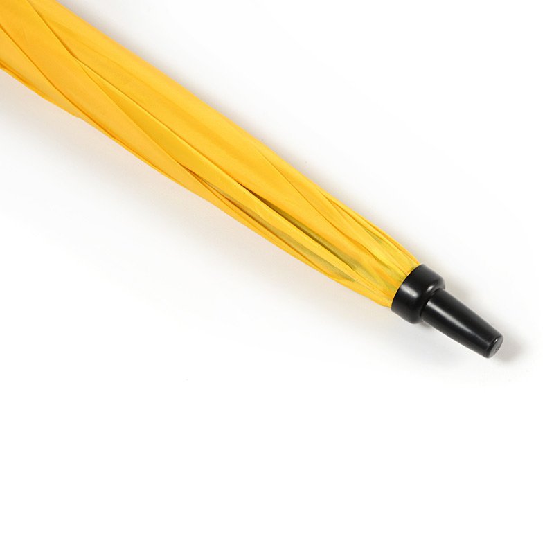 Yellow Plain Cheap Golf Umbrella UK Tip