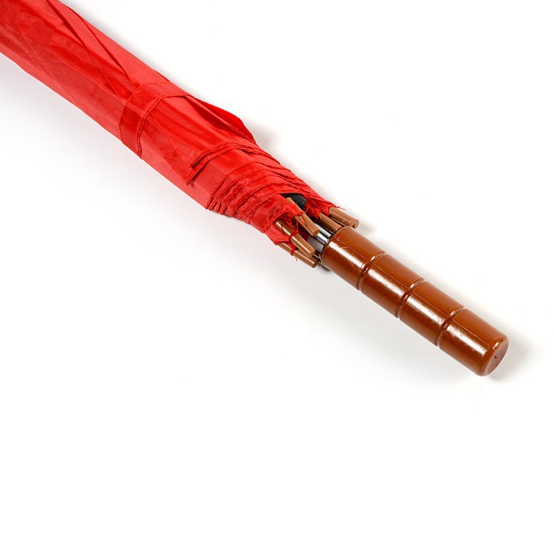 Red Plain Cheap Jollybrolly Umbrella Handle