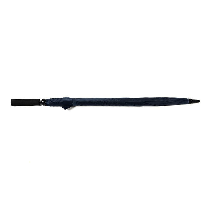 Navy Plain Cheap Golf Umbrella UK Flat Lay Closed