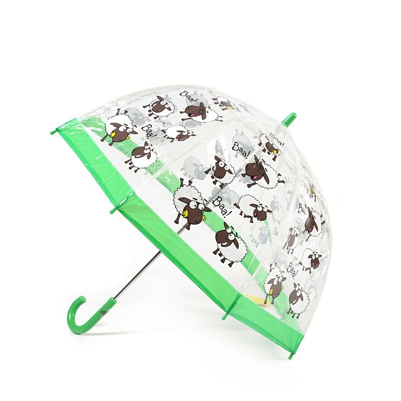 Bugzz Clear Sheep Print Kids Umbrella Side Canopy