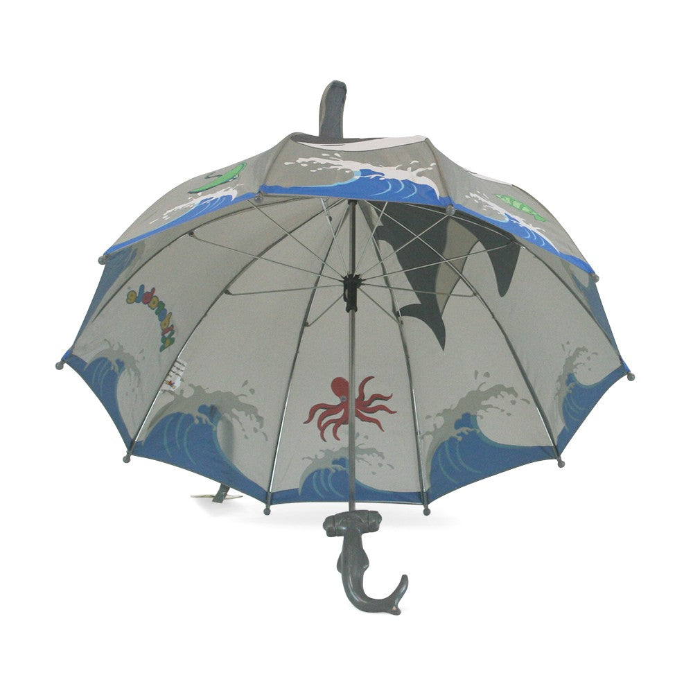 Kidorable Shark Kids Umbrella Under Canopy