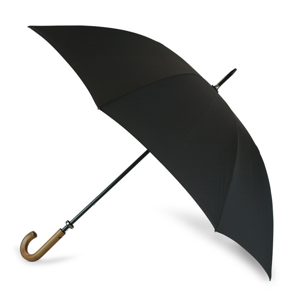Soake Walking Gents Umbrella with Wooden Handle Side Canopy
