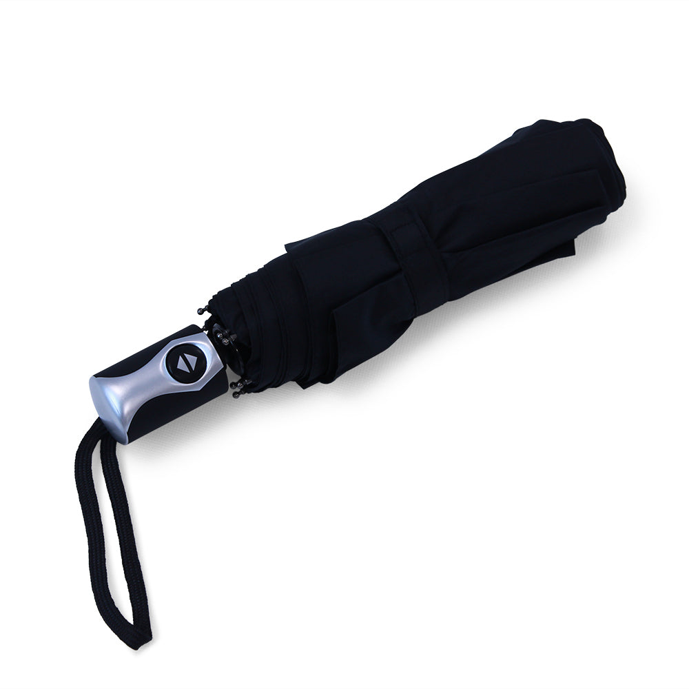 Galleria Collection Black Compact Gents Umbrella Flat Lay