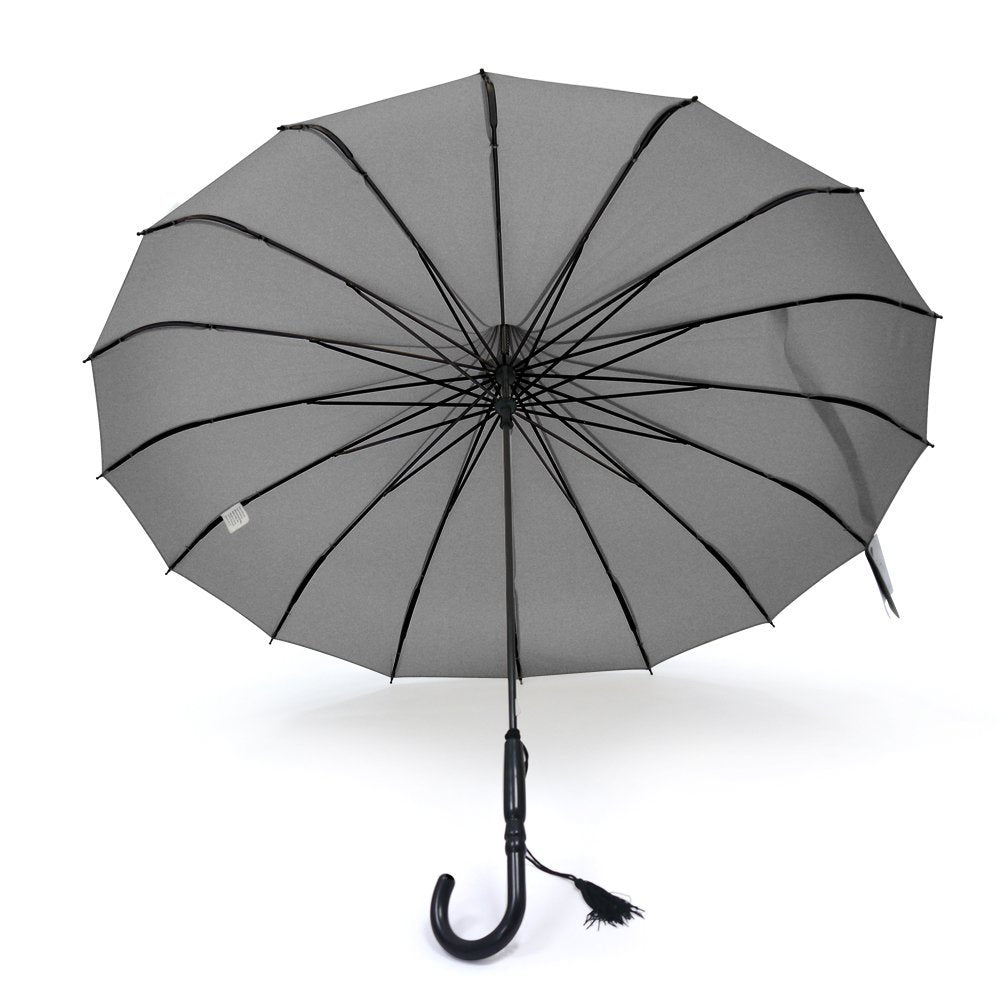 Grey Boutique Plain Pagoda  Umbrella Under Canopy