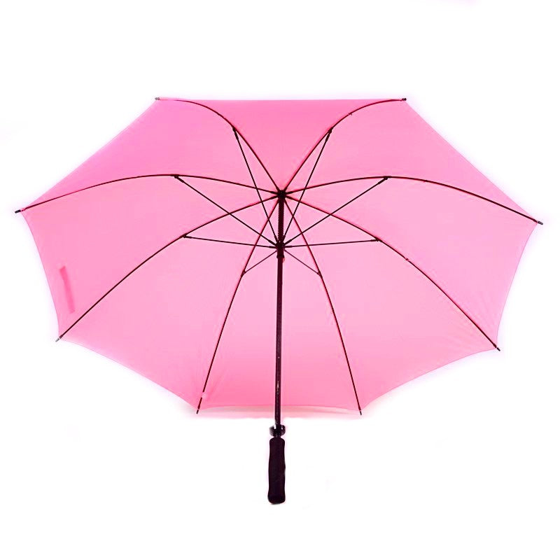 Pink Plain Golf Umbrella