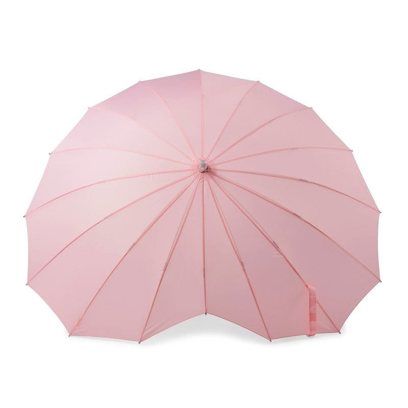 Pink Heart Shaped Umbrella Top Canopy