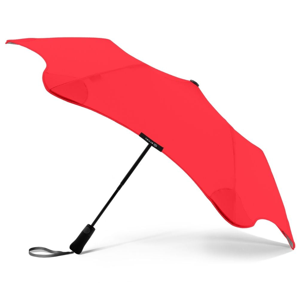 Red Metro Windproof Blunt Umbrella Side Canopy