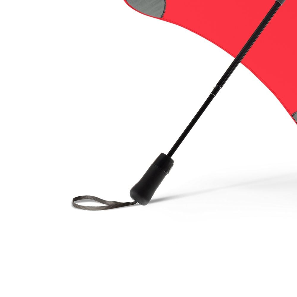 Red Metro Windproof Blunt Umbrella Handle